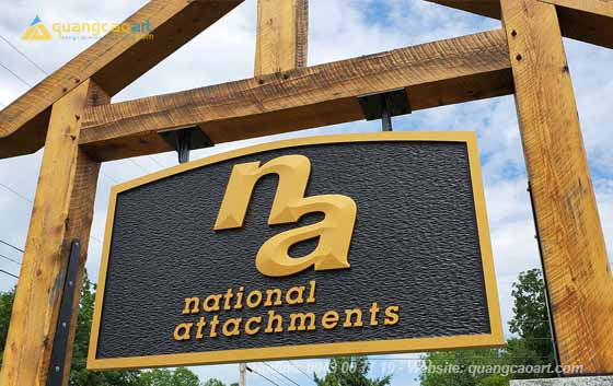 biển quảng cáo bằng gỗ