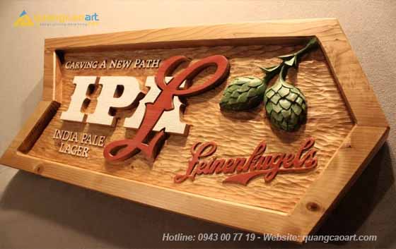 biển quảng cáo bằng gỗ 