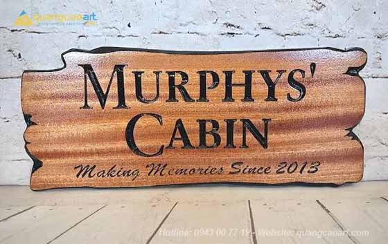 Thiết kế bảng hiệu bằng gỗ