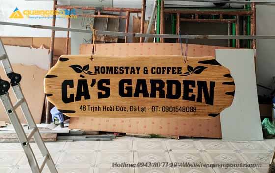 Biển Hiệu Gỗ Homestay
