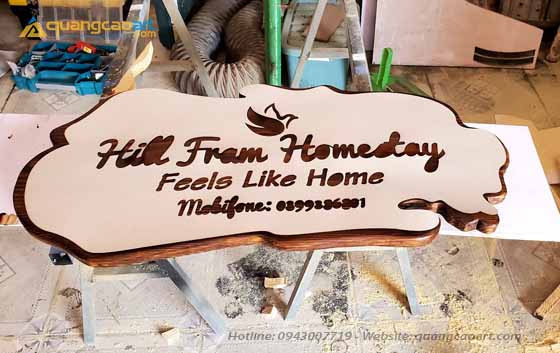 Biển Hiệu Gỗ Homestay